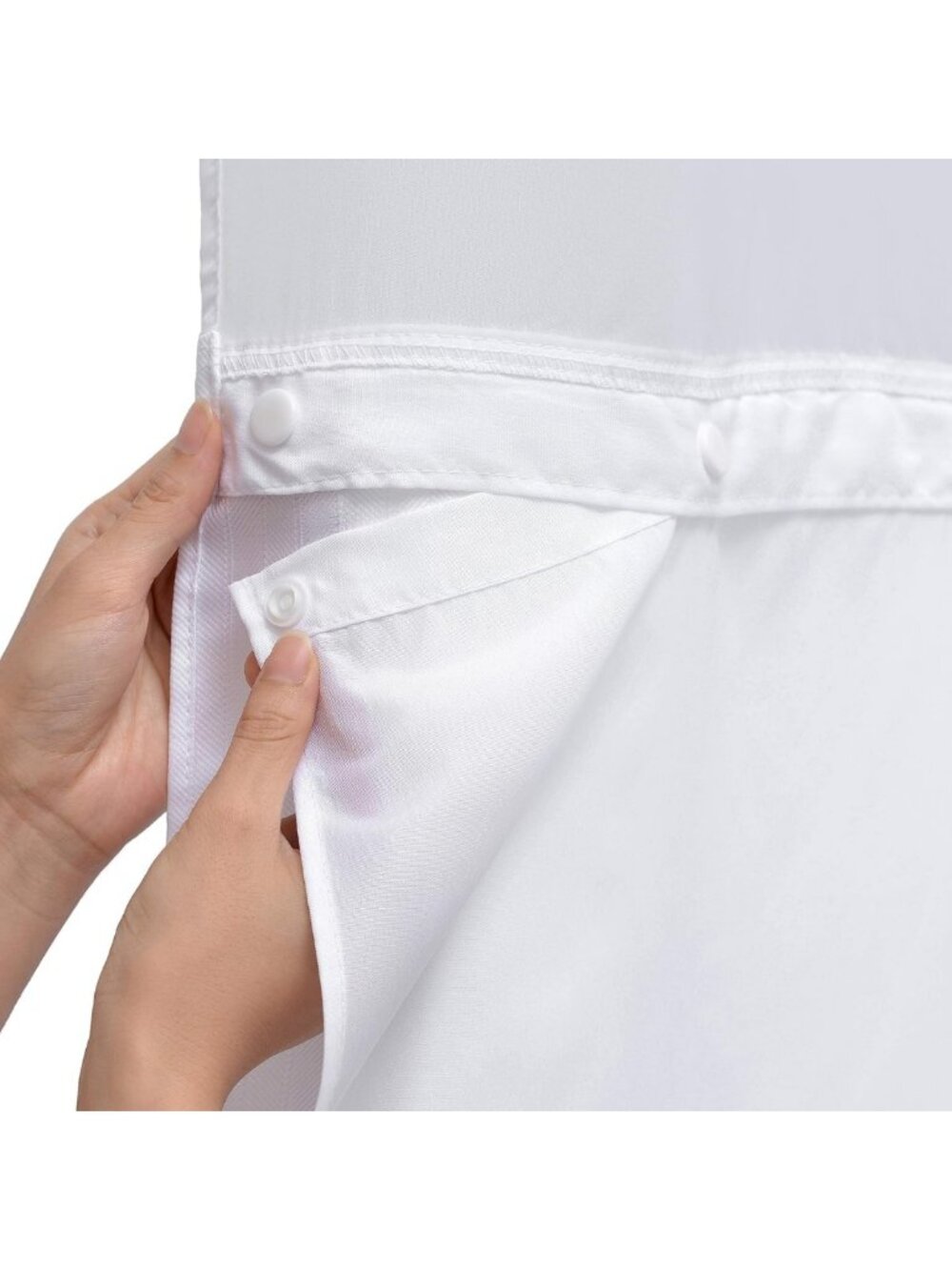 3 Pack Water-Repellent Shower Curtain Liners - Removable & Durable, 107W x 54H